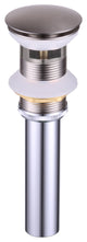Dowell Undermount Sink Pop-Up Drain With Overflow Brushed Nickel