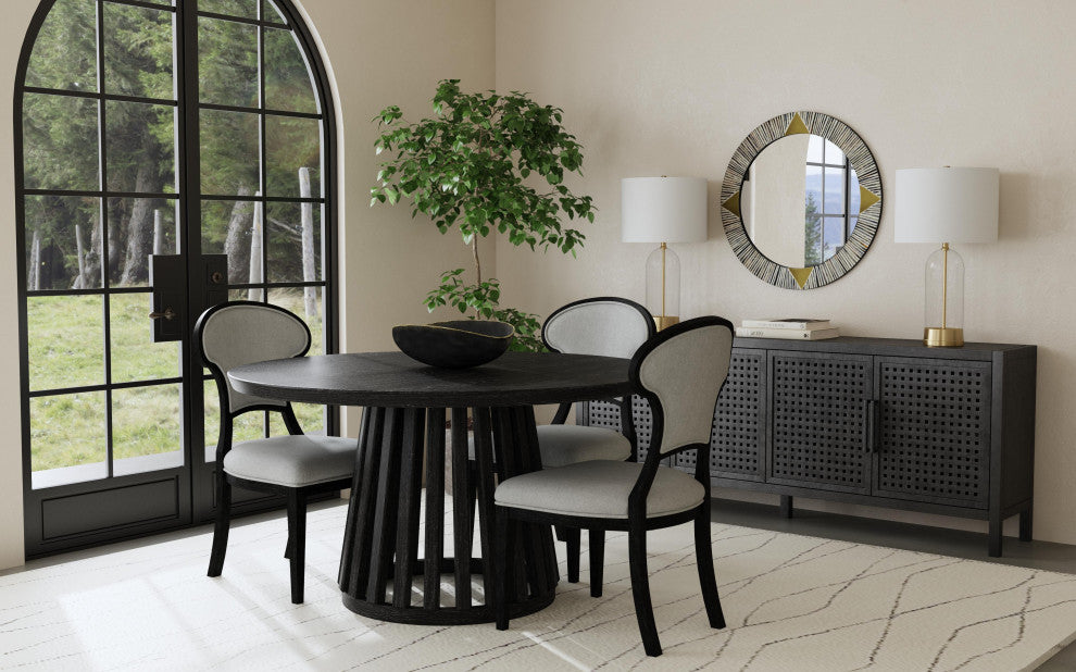 Mateo Dining Chair, Ceruse Black/Gray