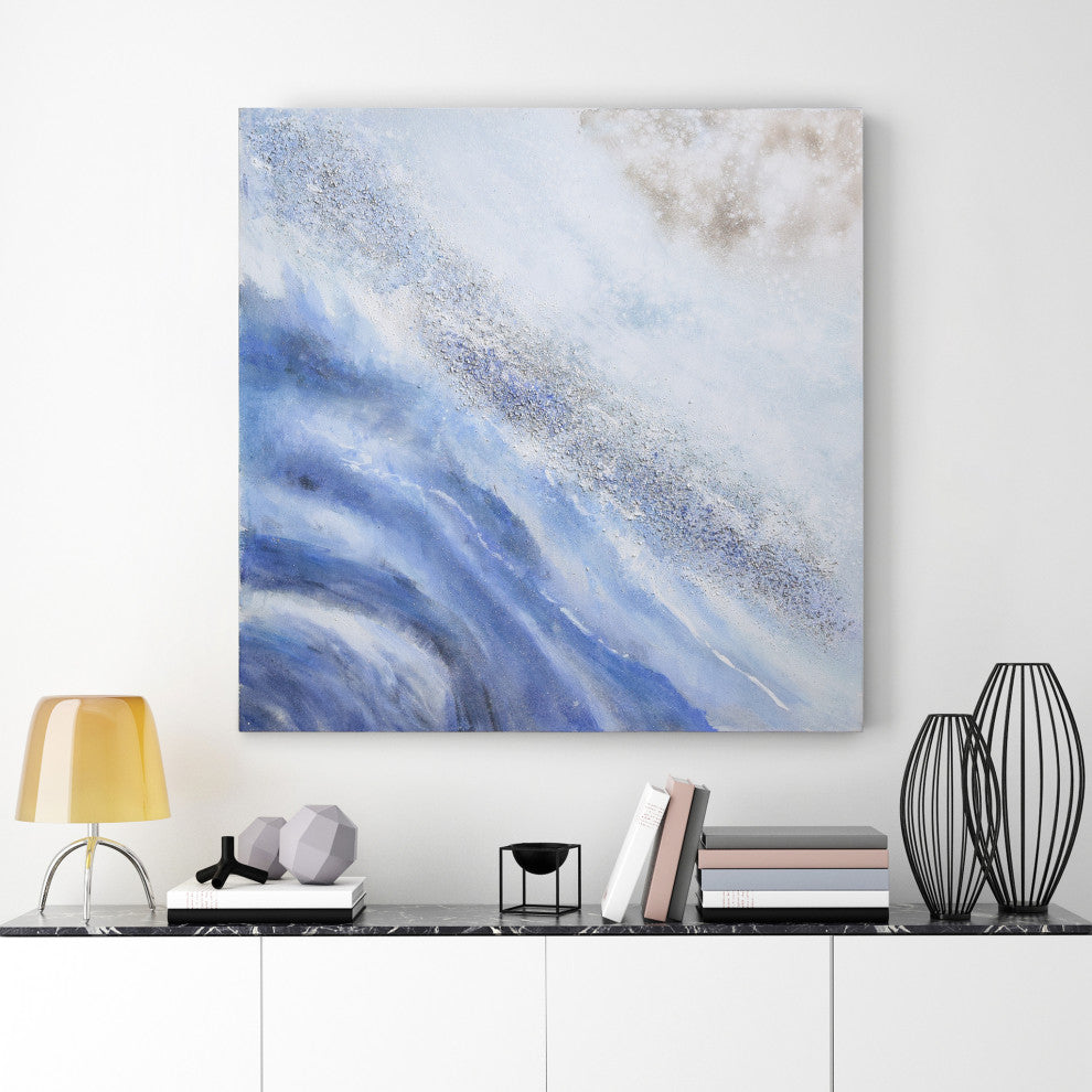 Ocean Elixer Textured Metallic Hand Painted Wall Art by Martin Edwards