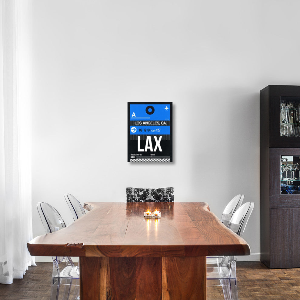 "LAX Los Angeles Luggage Tag 3" Fine Art Print