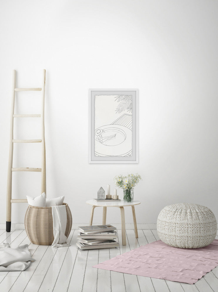 "Jacuzzi Hat" Framed Painting Print, 30"x45"
