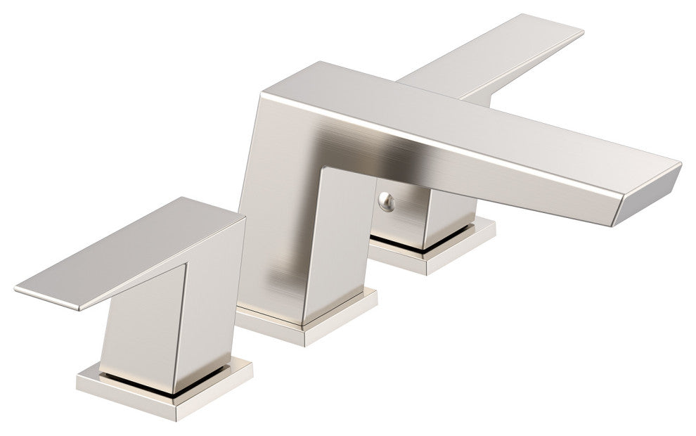 Mid-Town Two Handle Widespread Lavatory Faucet Chrome, Brushed Nickel