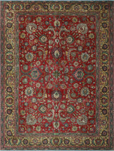 Fine Vintage Distressed Jorman Red Rug