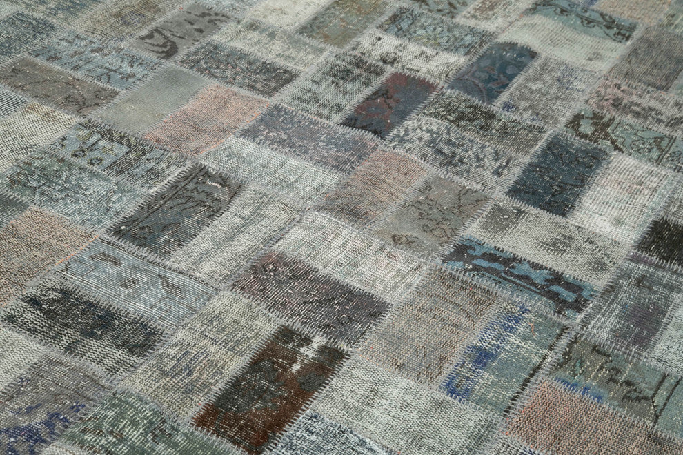 Rug N Carpet - Handwoven Oriental 6' 8" x 10' 2" Antique Patchwork Area Rug