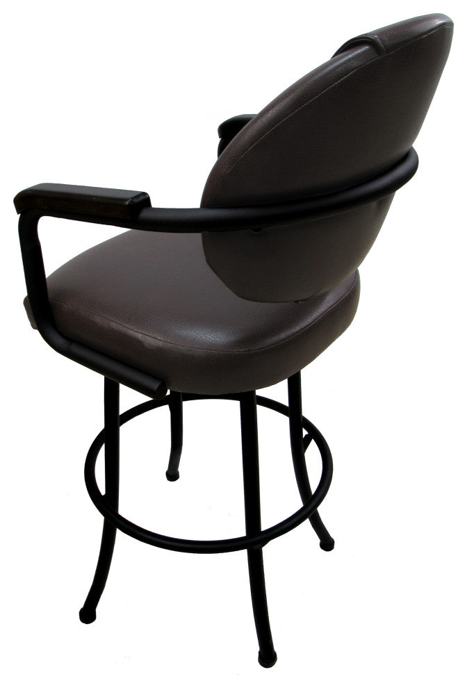 Swivel Metal Counter 26", 30" Extra Tall 34" Bar Stool, M-79, Austin Mahogany Vi
