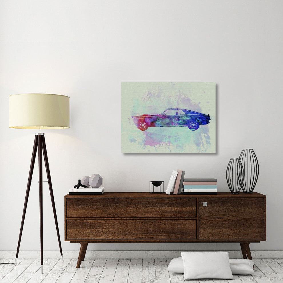 "Ford Mustang Watercolor 1" Fine Art Print