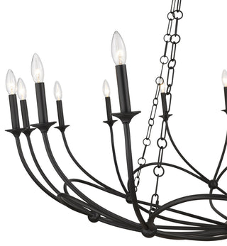 Zlite 3500-16MB 16-Light Chandelier, Matte Black
