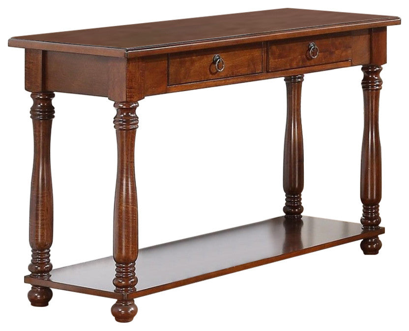 Wooden Console Table, Brown