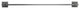Italia Catania Series 24" Towel Bar in Gunmetal Finish