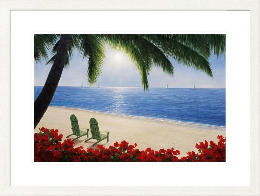 "By The Sea" Framed Digital Print by Diane Romanello, 33x25"