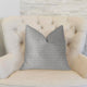 Cascade Beige Luxury Throw Pillow, 12"x20"