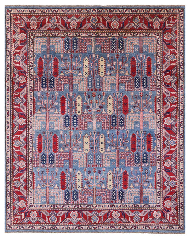 8' 0" X 10' 0" Persian Ziegler Hand Knotted Wool Rug Q4443