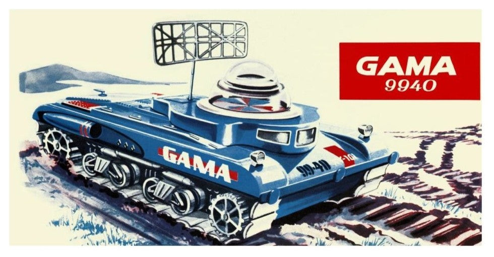 "Gama 9940 Space Tank" Digital Paper Print by Retrotrans, 32"x17"