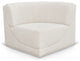 Ollie Black Boucle Fabric Chair, Cream, Corner Chair