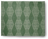 Pyramid Stripe Soft Chenille Area Rug, Green, 8'x10'