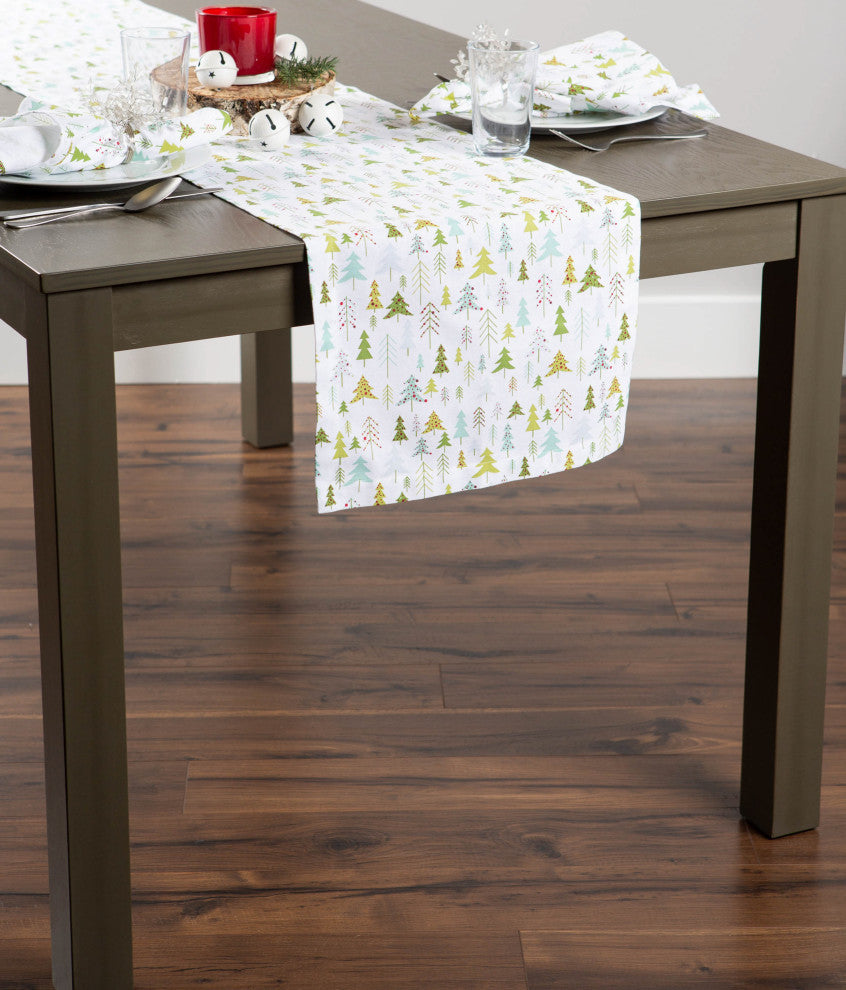 Holiday Woods Printed Table Runner 14"x72"