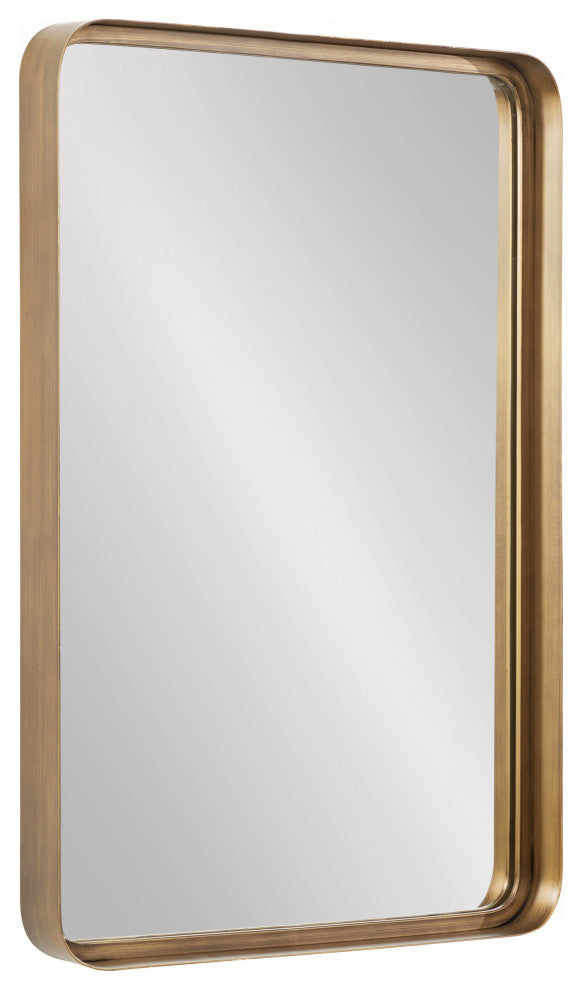 Armenta Framed Wall Mirror, Gold, 20"x30"