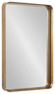 Armenta Framed Wall Mirror, Gold, 20"x30"
