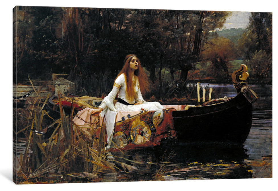 "The Lady of Shalott" by John William Waterhouse, 26x18x1.5"
