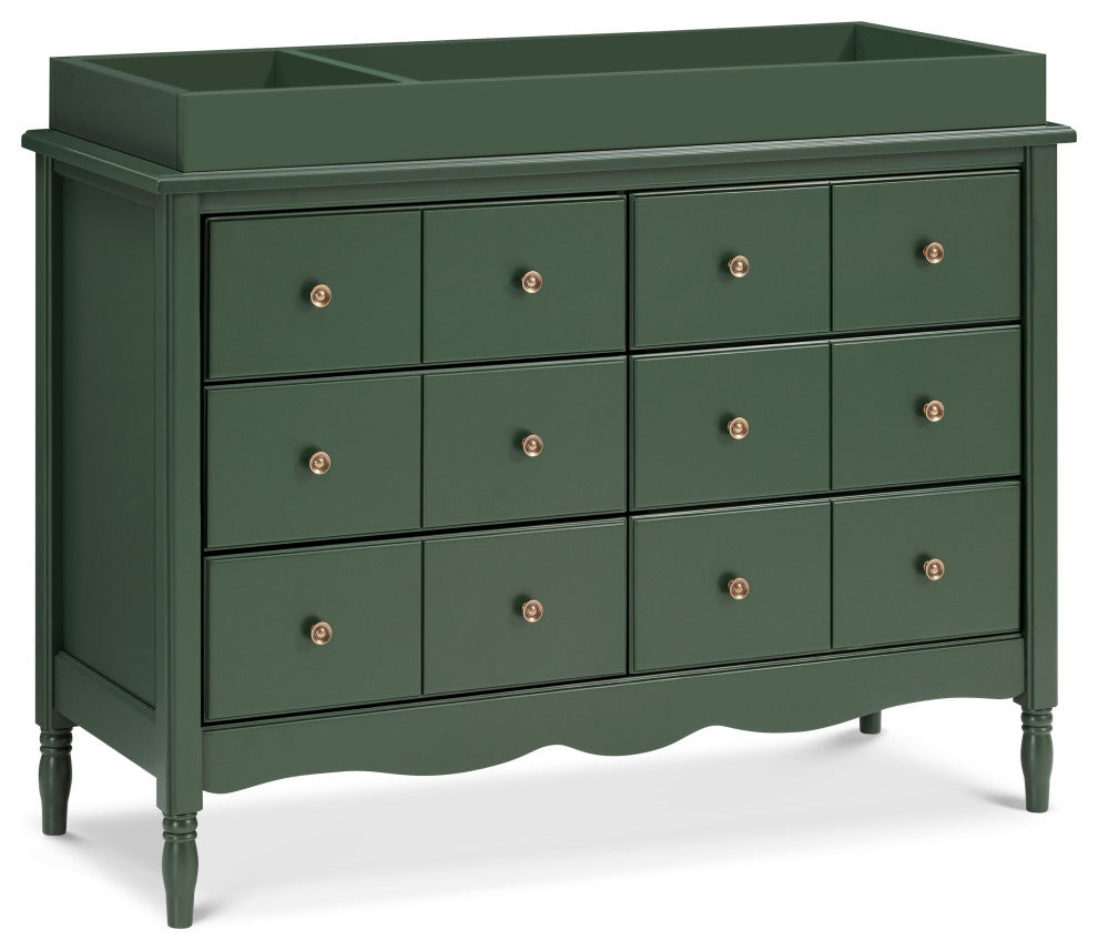 Liberty 6-Drawer Assembled Dresser, Forest Green