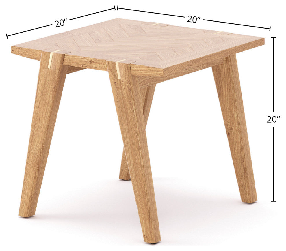 Colton Side Table, Light Brown