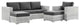 Convene 4-Piece Outdoor Patio Set - Light Gray Charcoal