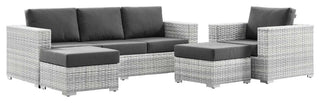 Convene 4-Piece Outdoor Patio Set - Light Gray Charcoal