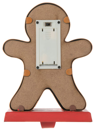 Marquee LED Metal Gingerbread Stocking Hangers, Man