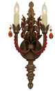 9W Grosetto 2 LT Crystal Wall Sconce