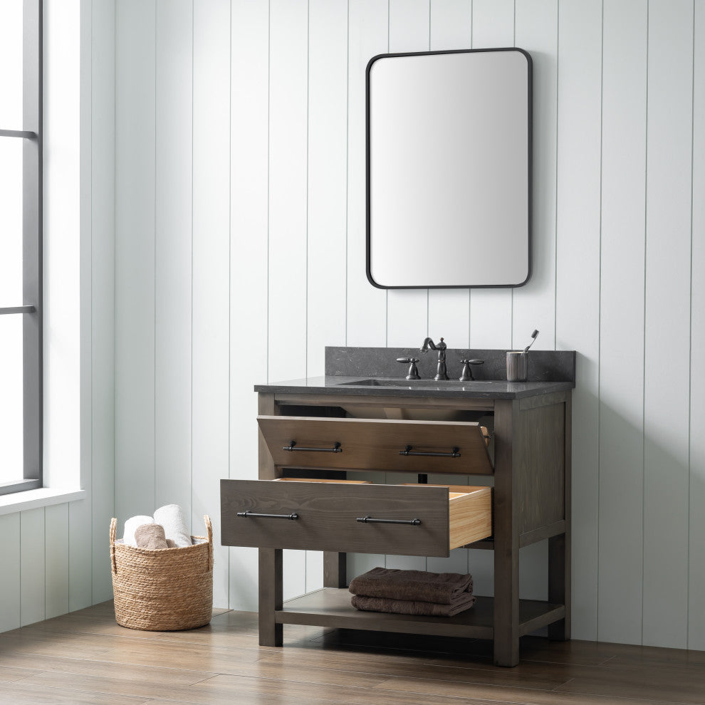 Windwood 36" Bathroom Vanity, Smoke Gray
