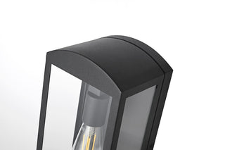 Home Living 6" Outdoor Wall Sconce, Black