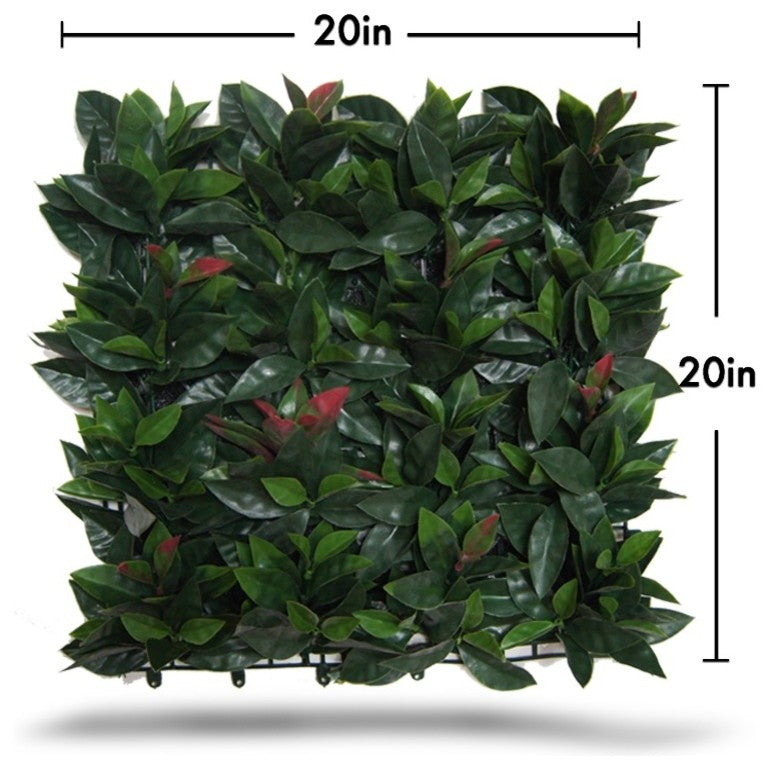 Artificial Laurel Wall Panels, Set of 4, 20"x20"