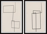 Unbroken Lines Diptych, 2-Piece Set, 24x36 Panels