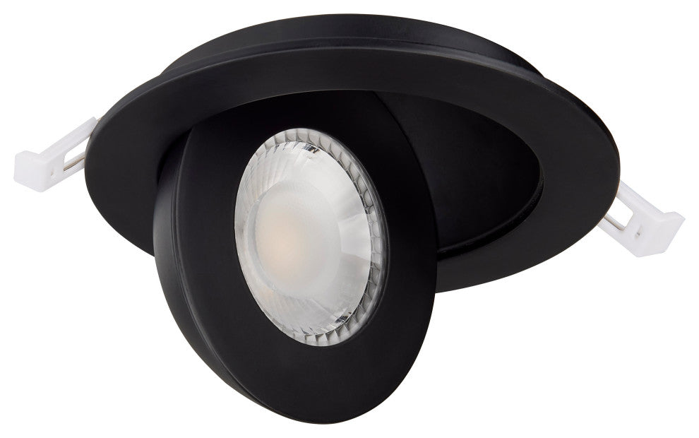 9 Watt - CCT Selectable - LED Direct Wire Downlight - Gimbaled - 4 Inch Round