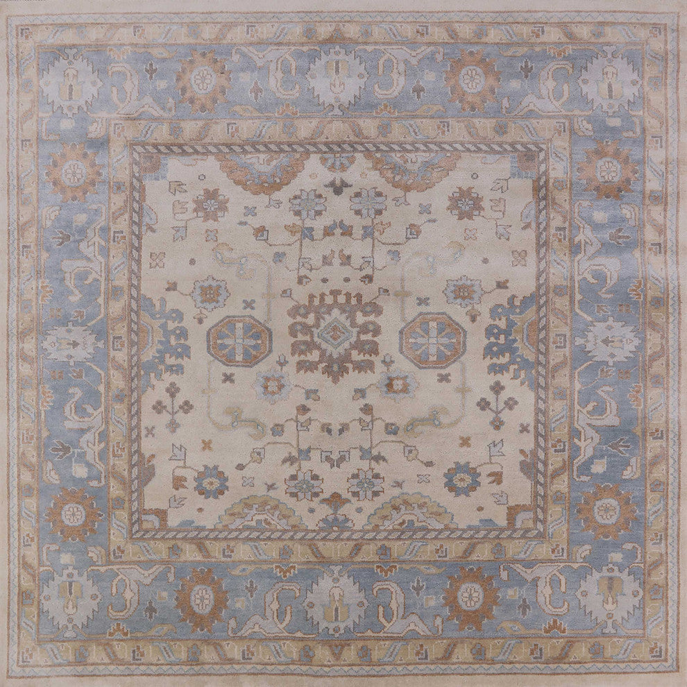 Ahgly Company Indoor Square Mid-Century Modern Area Rugs, 4' Square