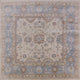 Ahgly Company Indoor Square Mid-Century Modern Area Rugs, 4' Square