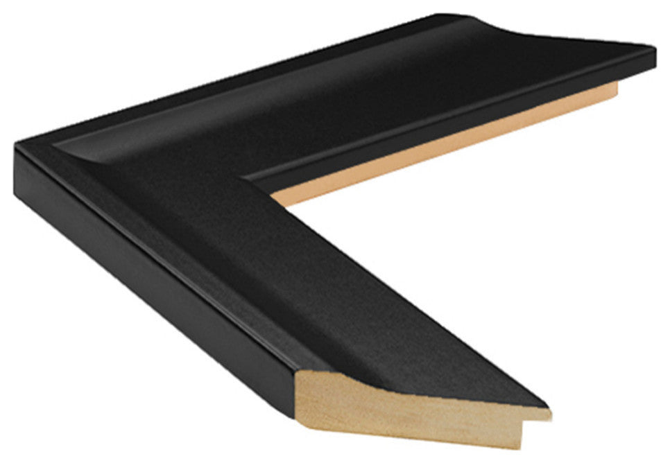 Morgan Framed Wall Mirror, Black, 36"x54"