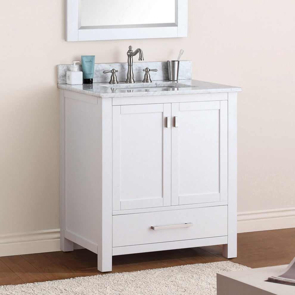 Avanity Modero 30" Vanity Only, White Finish