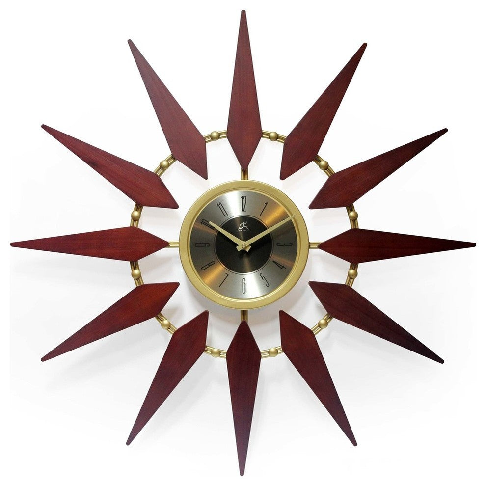 Orion Mid Century Modern Vintage Starburst Wall Clock
