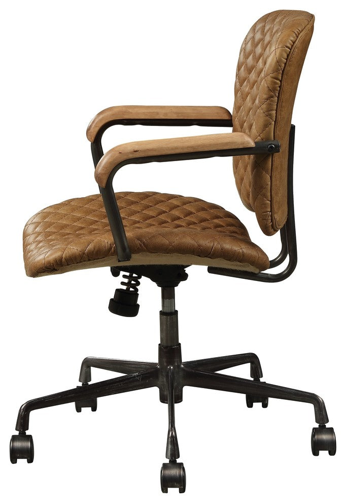 ACME Josi Executive Office Chair, Coffee Top Grain Leather