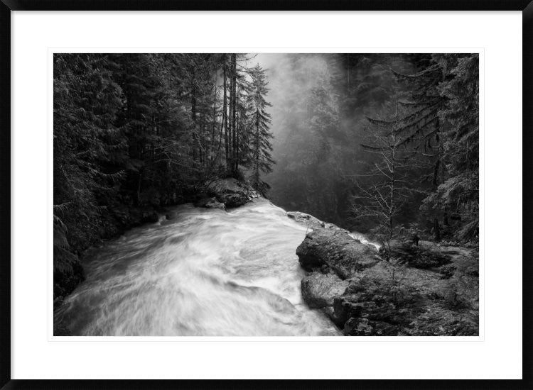 "Over The Falls" Framed Digital Print by James K. Papp, 38"x28"