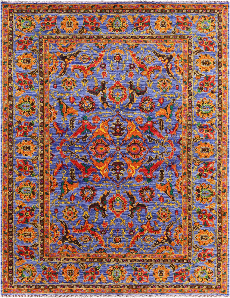 9' 0" X 12' 1" Heriz Serapi Handmade Wool Rug - Q13703