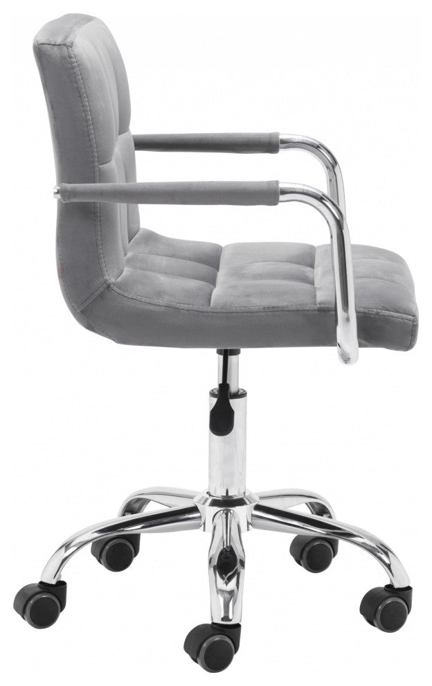 Gray Pop of Color Rolling Office Chair