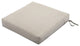 Square Patio Seat Cushion Slip Cover and Foam, Mushroom, 25"x25"x5"