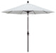 9' Bronze Collar Tilt Lift Fiberglass Rib Aluminum Umbrella, Sunbrella, Natural