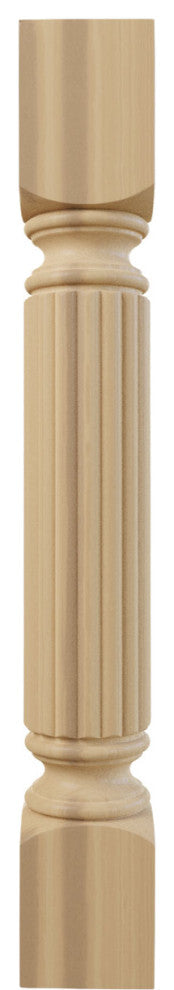 Raymond Reeded Cabinet Column (Top Block: 6", Bottom Block: 7"), Cherry