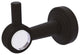 Pacific Beach Robe Hook with Groovy Accents, Oil Rubbed Bronze