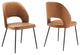 Nico Vegan Leather Dining Chair Set of 2 Black Tan -4674
