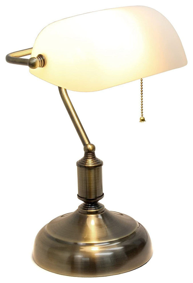 23601-11 Replacement White Shade For Bankers & Pharmacy Lamp