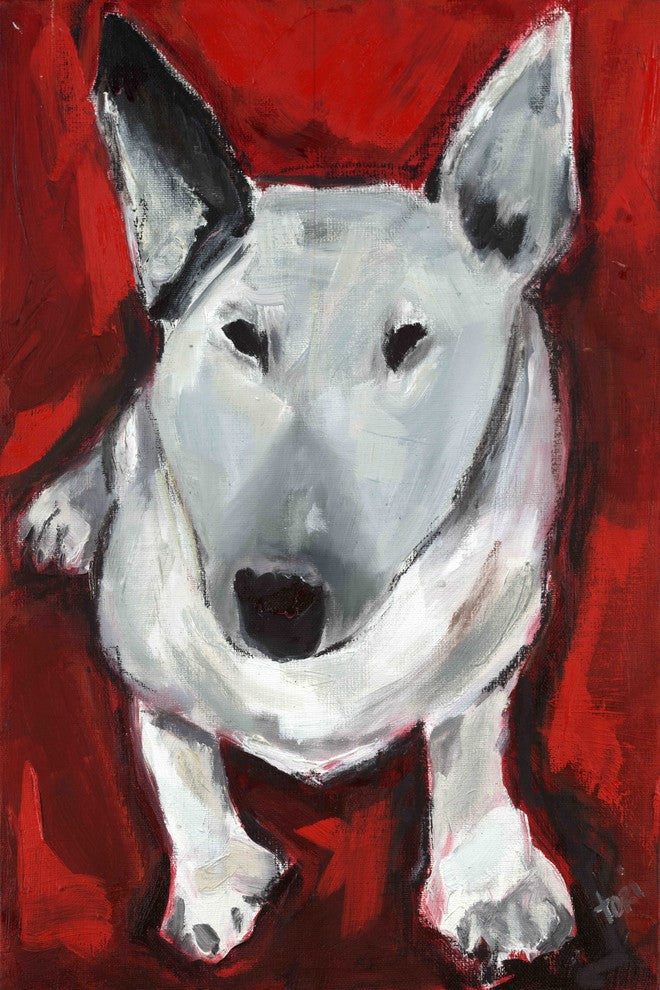"T DoG" Painting Print on Canvas by Tori Campisi